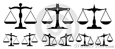 The scale of justice Vector Illustration