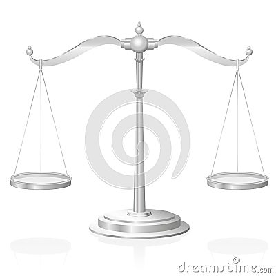 Scale Justice Symbol Vector Illustration