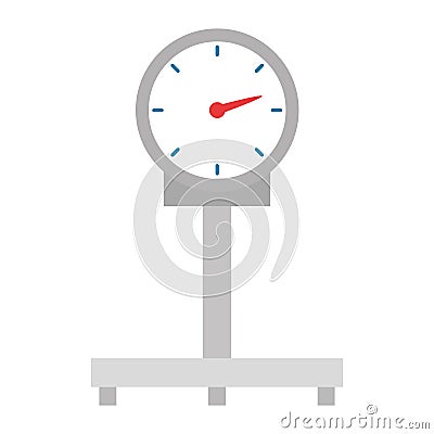 Scale measure weight delivery service Vector Illustration