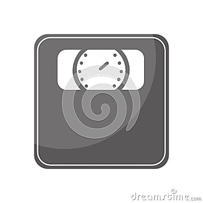 scale measure weight isolated icon Cartoon Illustration