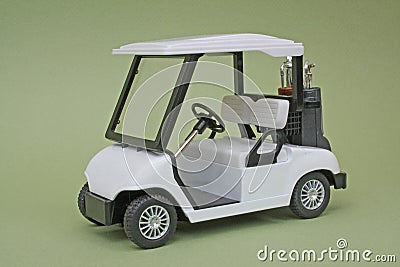 Scale Model Golf Cart Stock Photo