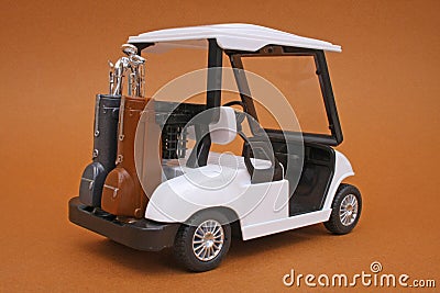 Scale Model Golf Cart Stock Photo