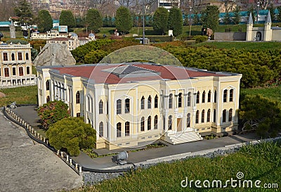 Scale model of Northern sea area command Editorial Stock Photo