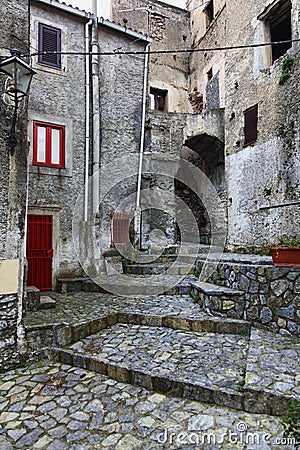 Scalea town detail Stock Photo