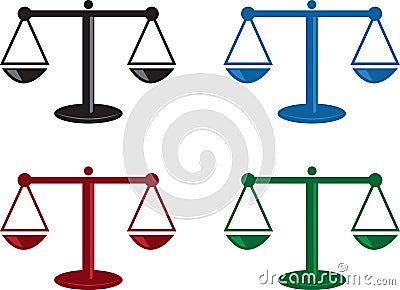 Scales Colors Vector Illustration