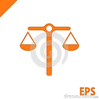 Scales icon stock vector illustration stock vector illustration flat design Vector Illustration