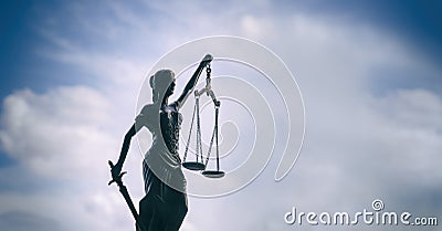 Scales of Justice background - legal law concept Stock Photo