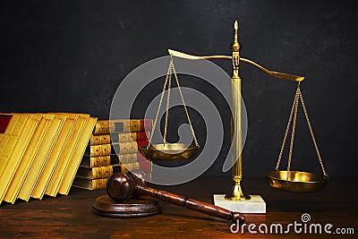 Scales of Justice Stock Photo