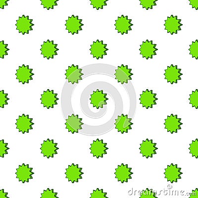 Scalloped star pattern, cartoon style Vector Illustration