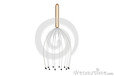 Scalp Massage Tool, head massager, 3D rendering Stock Photo