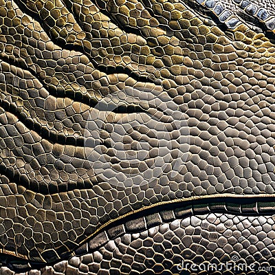A scaly and bumpy texture with alligator skin and reptile scales3, Generative AI Stock Photo