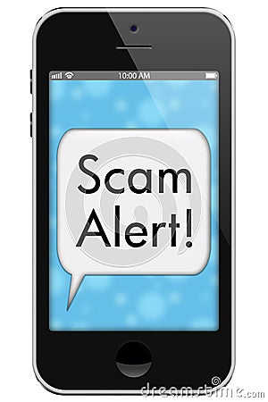 Scam Alert Stock Photo