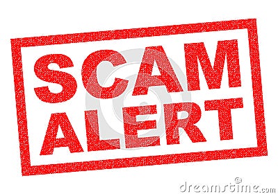 SCAM ALERT Stock Photo