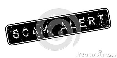 Scam Alert rubber stamp Vector Illustration