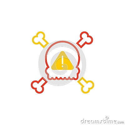 Scam vector icon design template Vector Illustration