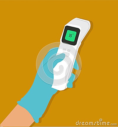 Scan temperature equipment icon simple vector. Vector Illustration