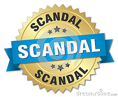 Scandal badge Vector Illustration