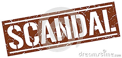 Scandal stamp Vector Illustration