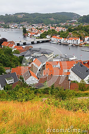 Scandinavia - Mandal in Norway Stock Photo