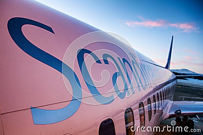 Scandinavian Airlines Editorial Stock Photo