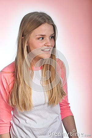 Scandinavian cute young girl Stock Photo