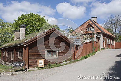 Scandinavian house Stock Photo