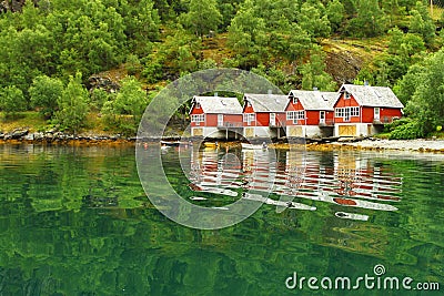 Scandinavian house Stock Photo