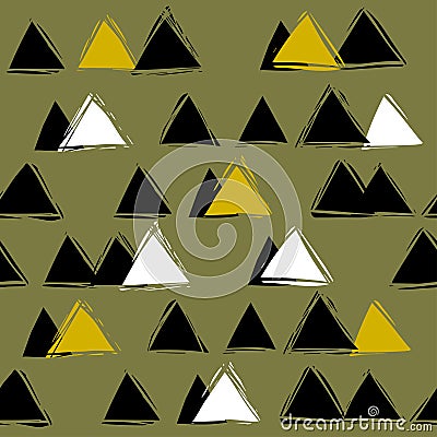 Seamless abstract pattern with triangles Vector Illustration