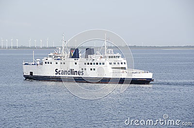 Scandlines ferry on the sea Editorial Stock Photo