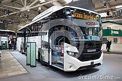 Scania Interlink LD city bus Editorial Stock Photo