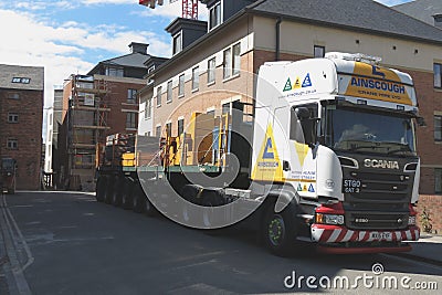 Scania long vehicle truck Editorial Stock Photo
