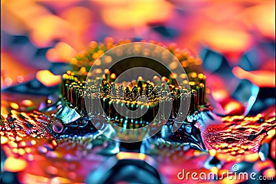 scanning tunneling microscope stm image an stm image showing th Stock Photo