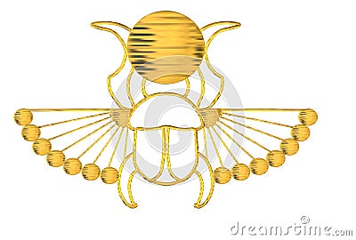 Scarab of pharaoh Stock Photo