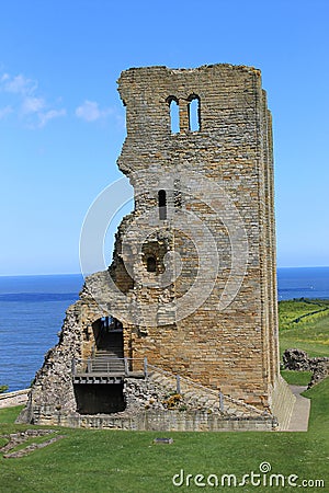 Scarborough Castle ruins Stock Photo