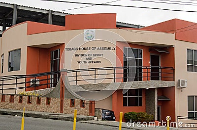 Tobago Sport and Youth Ministry, Scarborough Editorial Stock Photo