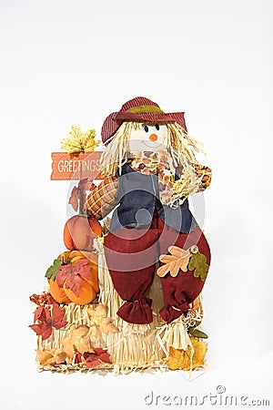 Scarecrow decoration Stock Photo