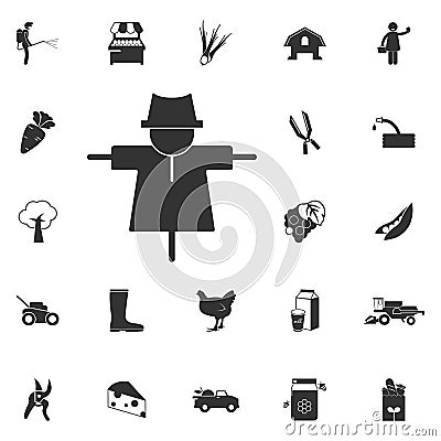 scarecrow icon. Element of farming and garden icons. Premium qua Stock Photo