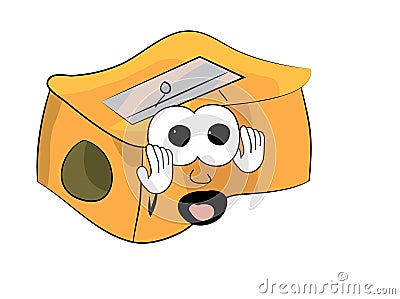 Scared Pencil sharpener cartoon Cartoon Illustration