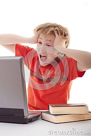 Scared teenager Stock Photo