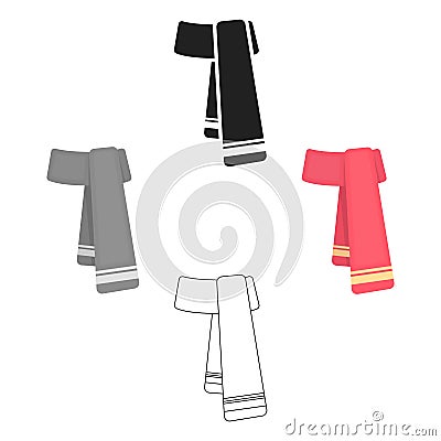 Scarf icon of vector illustration for web and mobile Vector Illustration