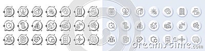 Scarf, Phone message and Rejected payment line icons. For web app, printing. Line icons. Vector Stock Photo