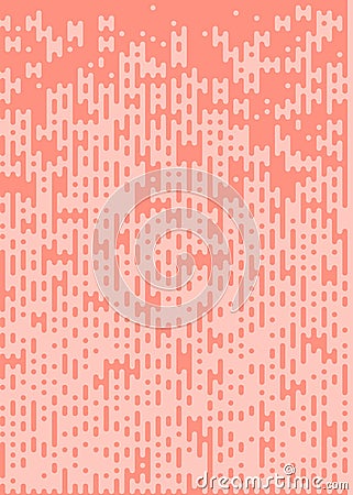 Scarlet color Abstract Rounded Color Lines halftone transition background illustration Vector Illustration