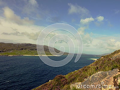 Scarp Island , Outer Hebrides Scotland Stock Photo