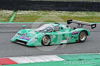 Scarperia, 2 April 2023: Chetah G606 year 1990 in action during Mugello Classic 2023 at Mugello Circuit Editorial Stock Photo