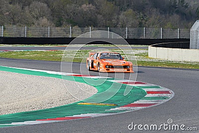 Scarperia, 2 April 2023: Ford Capri Turbo Gr 5 DRM year 1982 in action during Mugello Classic 2023 at Mugello Circuit in Italy. Editorial Stock Photo