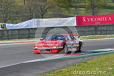 Scarperia, 2 April 2023: Lotus Esprit S1 year 1979 in action during Mugello Classic 2023 at Mugello Circuit in Italy Editorial Stock Photo