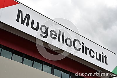 Scarperia, Mugello - Italy, May 31: Details of the infrastructures of the Mugello Circuit Editorial Stock Photo