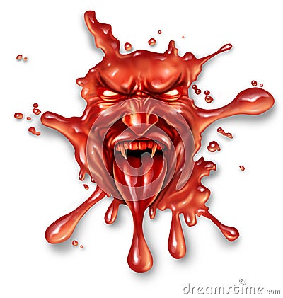 Scary Blood Stock Photo