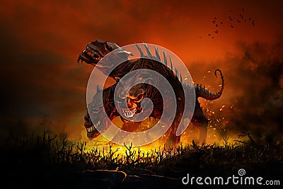 Scary Cerberus Stock Photo