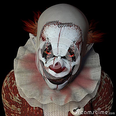 Scary Clown 1 Stock Photo